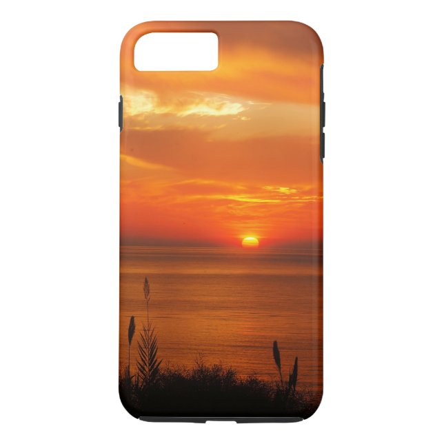 Beautiful Personalized Beach at Sunset Scenery Case-Mate iPhone Case (Back)