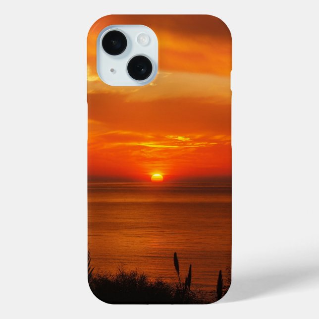 Beautiful Personalized Beach at Sunset Scenery Case-Mate iPhone Case (Back)