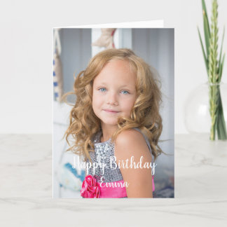 Beautiful personalized birthday card