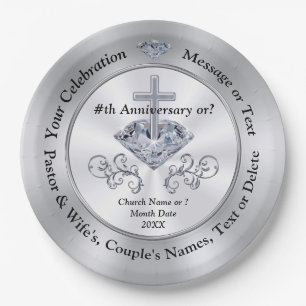 Beautiful Personalized, CHRISTIAN Party Supplies, Paper Plate