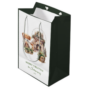 Beautiful Personalized Christmas atmosphere Medium Gift Bag