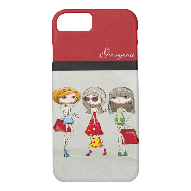 Beautiful Personalized Custom Girly MOD Shopping Case-Mate iPhone Case (Back)