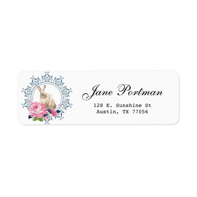 Beautiful Personalized Easter Rabbit design (Front)
