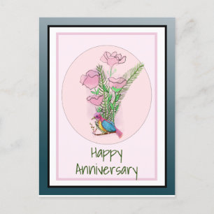 Beautiful Personalized for Wife Anniversary  Postcard