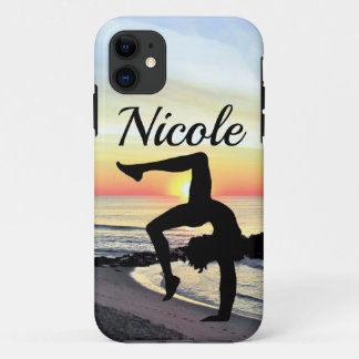 BEAUTIFUL PERSONALIZED GYMNASTICS iPhone 11 CASE