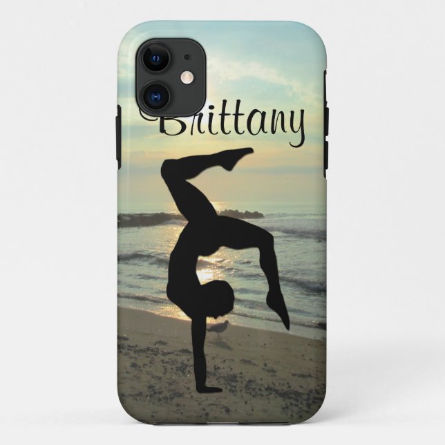 BEAUTIFUL PERSONALIZED GYMNASTICS IPHONE CASE (Back)