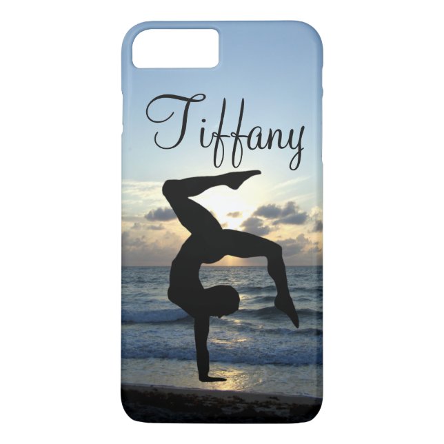 BEAUTIFUL PERSONALIZED GYMNASTICS PHONE CASE (Back)