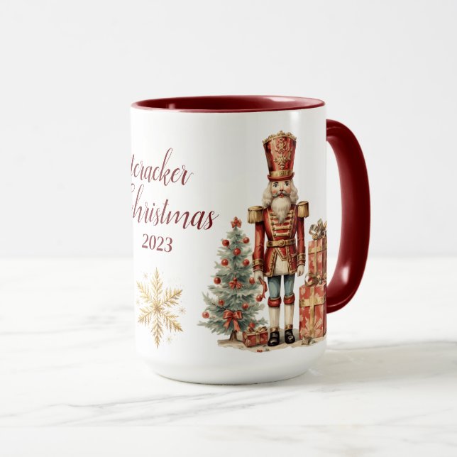 Beautiful Personalized Nutcracker Sublimation Mug (Front Right)