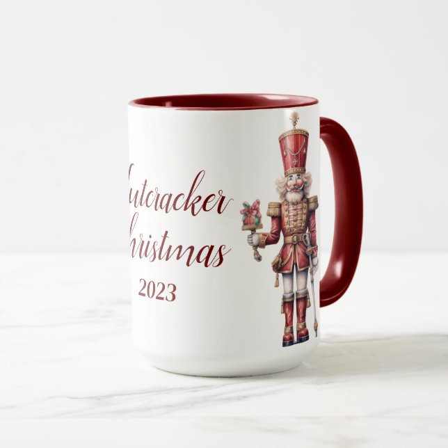 Beautiful Personalized Nutcracker Sublimation Mug (Front Right)
