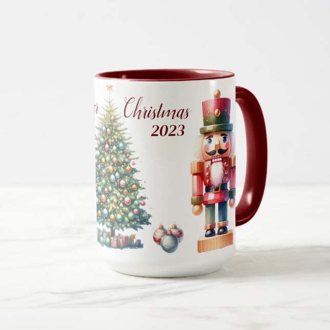Beautiful Personalized Nutcracker Sublimation Mug (Front Right)