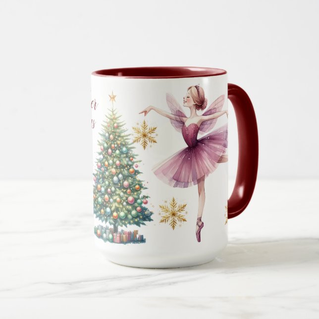 Beautiful Personalized Nutcracker Sublimation Mug (Front Right)