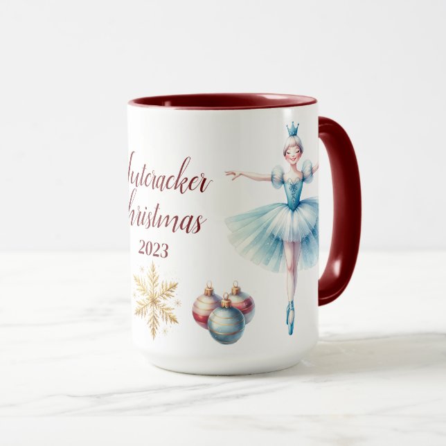 Beautiful Personalized Nutcracker Sublimation Mug (Front Right)