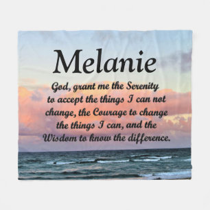 BEAUTIFUL PERSONALIZED SERENITY PRAYER BLANKET