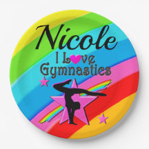 BEAUTIFUL PERSONLIZED I LOVE GYMNASTICS DESIGN