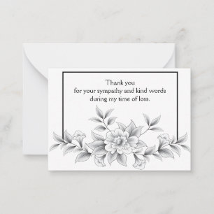 Beautiful Petal Thank You Card