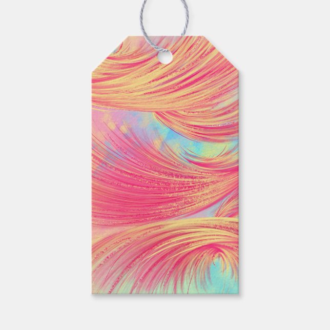 Beautiful Phoenix Feathers  Gift Tags (Front)
