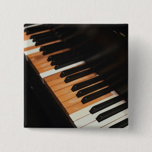 Beautiful Piano Artwork 2 Inch Square Button