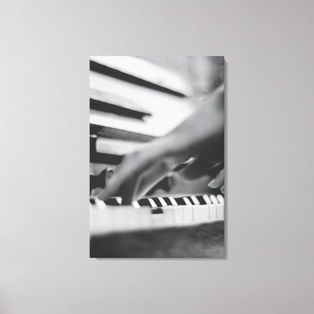 Beautiful Piano Artwork Canvas Print (Front)