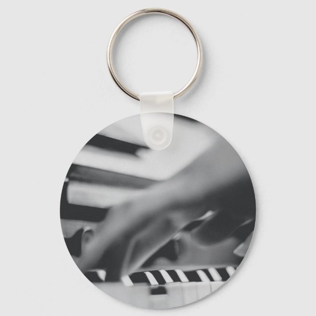 Beautiful Piano Artwork Keychain (Front)