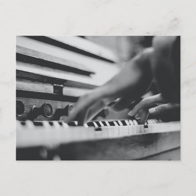Beautiful Piano Artwork Postcard (Front)