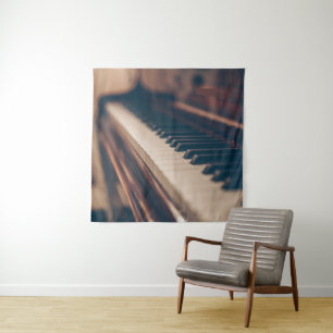 Beautiful Piano Design Tapestry