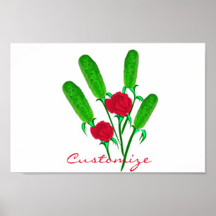 Beautiful Pickle Bouquet with Roses Thunder_Cove Poster