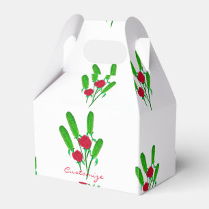 Beautiful Pickle Bouquet with RosesThunder_Cove Favor Box