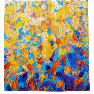 Beautiful pictorial handmade gouache dab etude ske