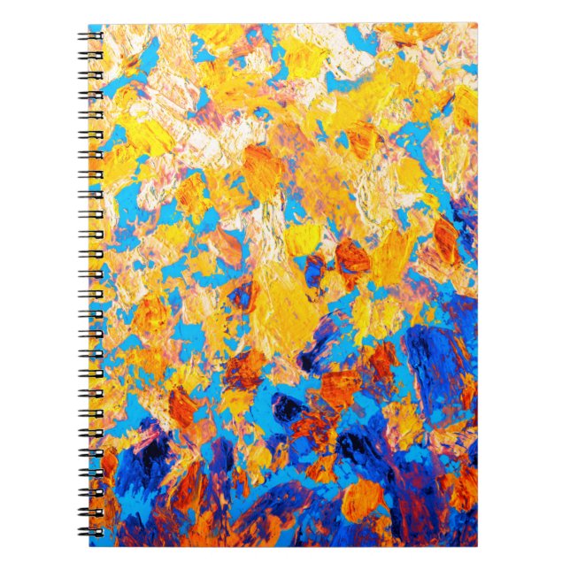 Beautiful pictorial handmade gouache dab etude ske notebook (Front)