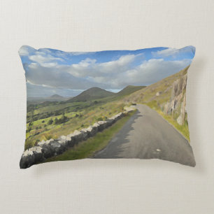 Beautiful pillow with Irish landscape scene.