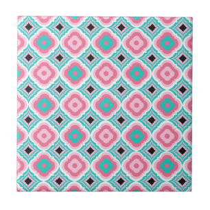 Beautiful Pink and Blue Tile