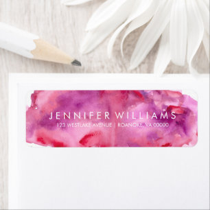 Beautiful Pink and Purple Watercolor Wash