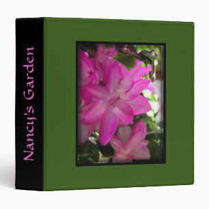 Beautiful Pink Blooms Personal Three Ring Binder