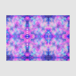 Beautiful pink blue stardust pattern tie dye style tissue paper