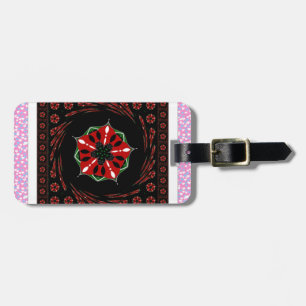 Beautiful Pink Blue White Hearts of Love Design Luggage Tag