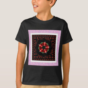 Beautiful Pink Blue White Hearts of Love Design T-Shirt