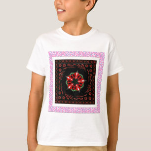Beautiful Pink Blue White Hearts of Love Design T-Shirt