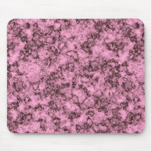 Beautiful pink bright marble dark veins mouse pad