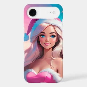 Beautiful Pink Christmas Girl 01