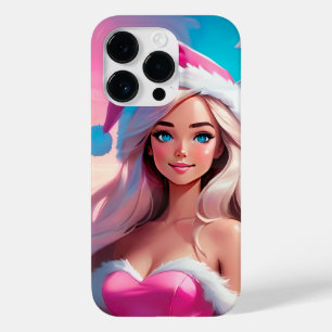 Beautiful Pink Christmas Girl 01 Case-Mate iPhone 14 Pro Case