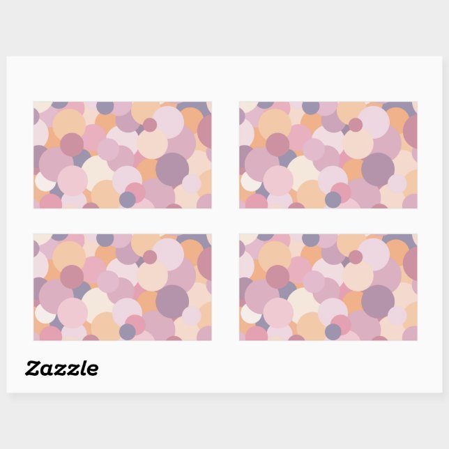 Beautiful pink circles sticker (Sheet)