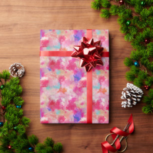 Beautiful Pink Colourful Abstract  Wrapping Paper