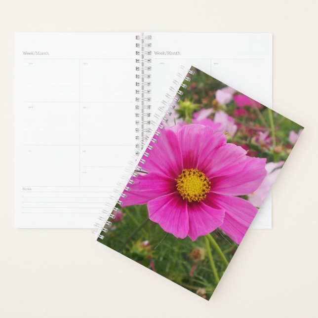 Beautiful Pink Cosmos Flower Planner (Display)
