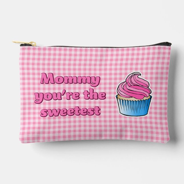 Beautiful Pink Cupcakes Accessory Pouch (Front)