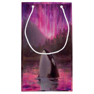 Beautiful Pink Custom Orca Killer Whale Gift Bag