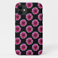Beautiful Pink Dahlia Flower Nature Pattern