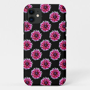 Beautiful Pink Dahlia Flower Nature Pattern iPhone 11 Case