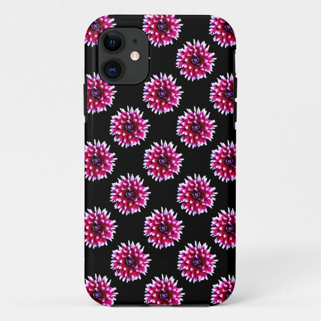 Beautiful Pink Dahlia Flower Nature  Pattern Case-Mate iPhone Case (Back)
