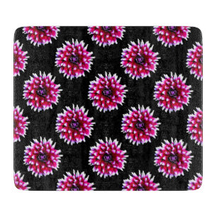 Beautiful Pink Dahlia Flower Nature Pattern Cutting Board