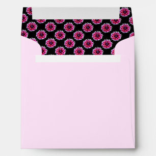 Beautiful Pink Dahlia Flower Nature  Pattern Envelope